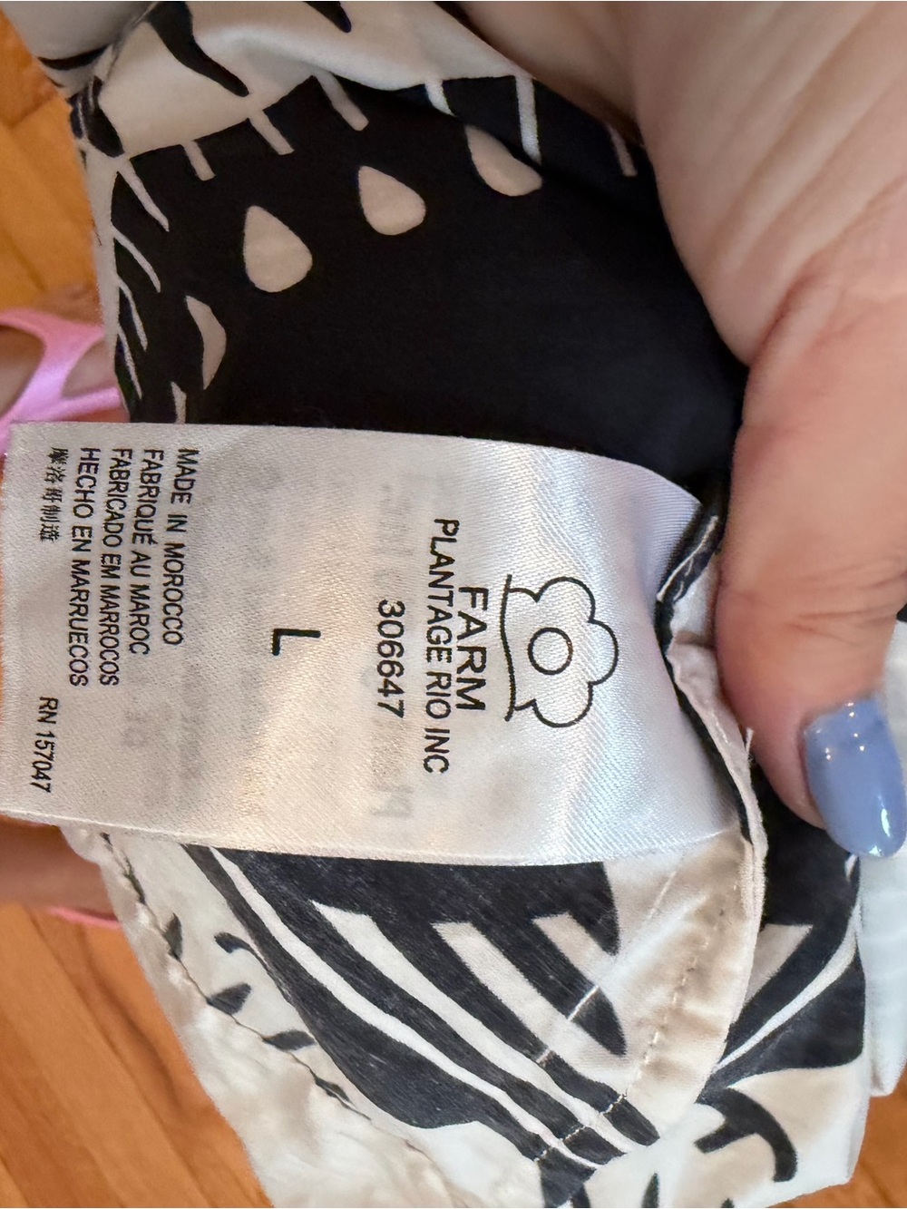 FARM Rio Macaw Black & White Cotton Backless Maxi Dress - Tropical Print - Picture 13 of 14